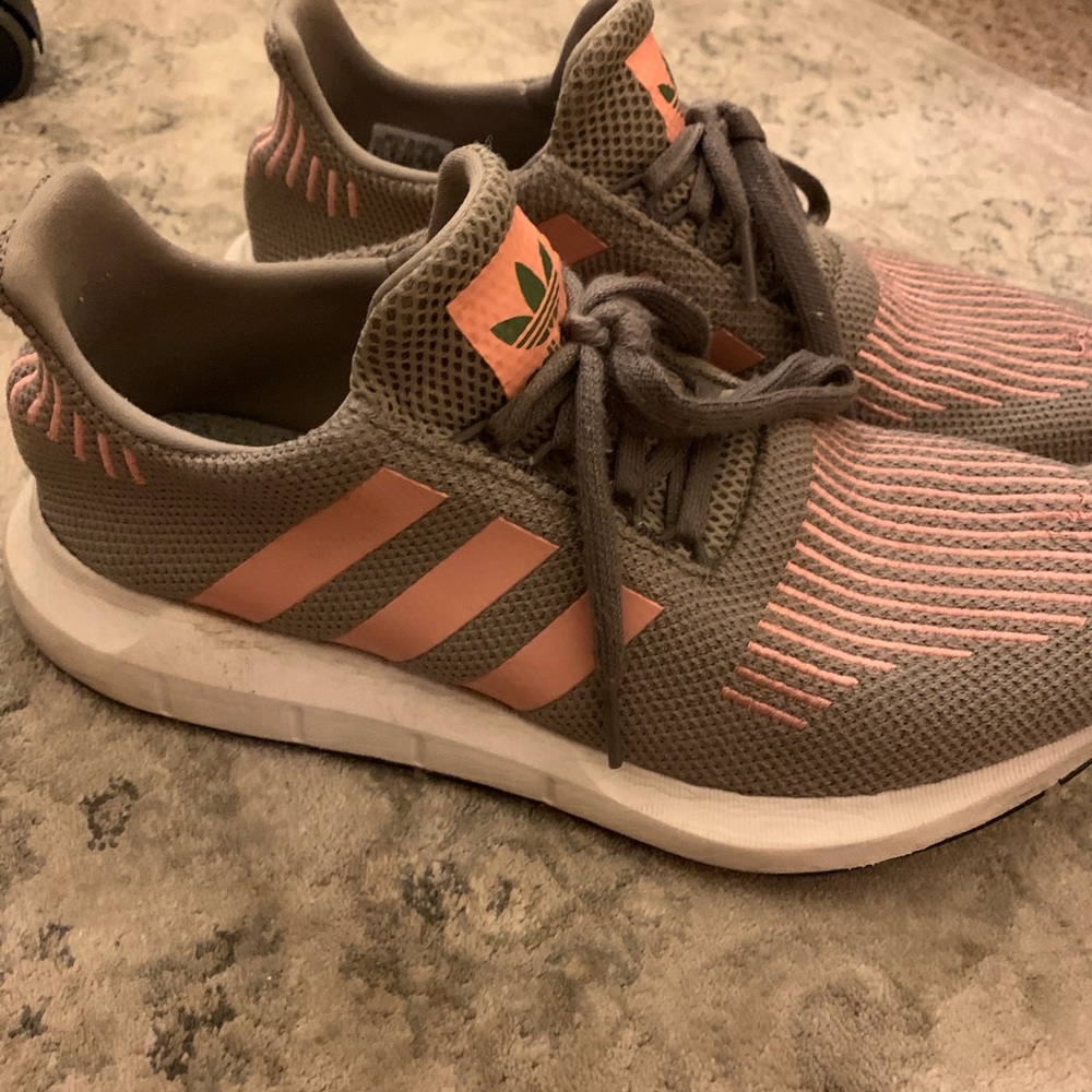 Pink and green Adidas!